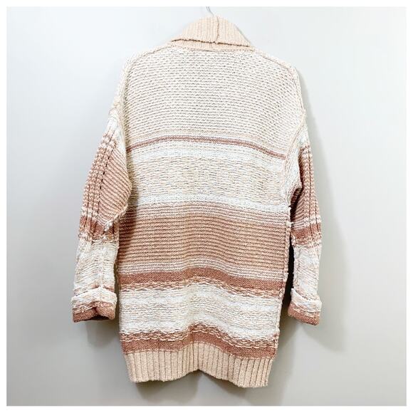 Good Hart by Matilda Jane Duval Knit Tan/Cream Open Cardigan - Picture 8 of 10